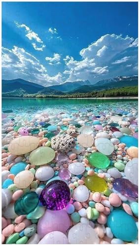 Puzzle für Erwachsene, Bunter Kieselstrand (B ; 1000 Piece) von Generic