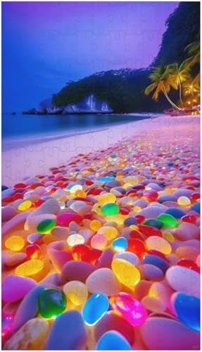 Puzzle für Erwachsene, Bunter Kieselstrand (D ; 1000 Piece) von Generic