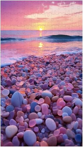 Puzzle für Erwachsene, Bunter Kieselstrand (H ; 1000 Piece) von Generic