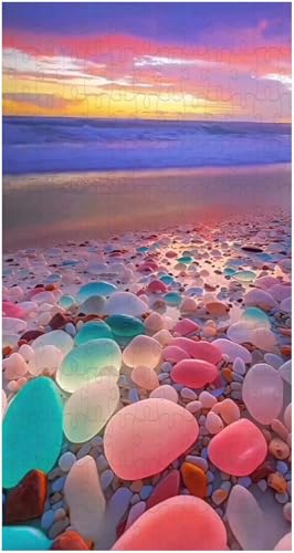 Puzzle für Erwachsene, Bunter Strand, Kieselsteine (C ; 1000 Piece) von Generic