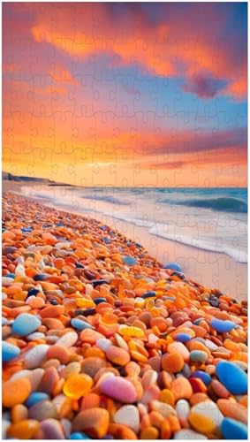 Puzzle für Erwachsene, Bunter Strand, Kieselsteine (E ; 1000 Piece) von Generic