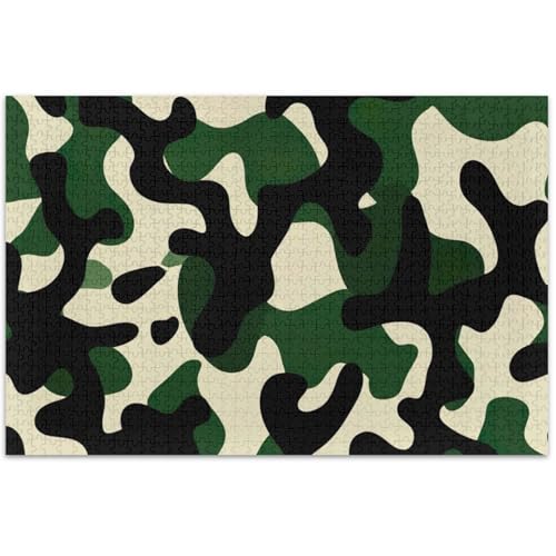 Puzzle für Erwachsene, Militär, Camouflage, Grün, Weiß, Elefant, Geschenke, lustig, cooles Puzzle für Erwachsene, Blumen-Tierdruck, 500 x 37 cm Puzzle für Erwachsene, Militär, Camouflage, Grün, Weiß, Elefant, Geschenke, lustig, cooles Puzzle für Erwachsene, Blumen-Tierdruck, 500 x 37 cm von Generic