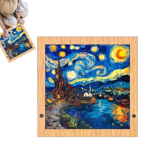 Puzzle für Erwachsene | Bunte Sternenpuzzle | Holzpuzzle für Puzzles | Heimdekoration aus Holz für Puzzle, spannendes Puzzlespiel für Spieleabende Puzzle für Erwachsene | Bunte Sternenpuzzle | Holzpuzzle für Puzzles | Heimdekoration aus Holz für Puzzle, spannendes Puzzlespiel für Spieleabende von Generic