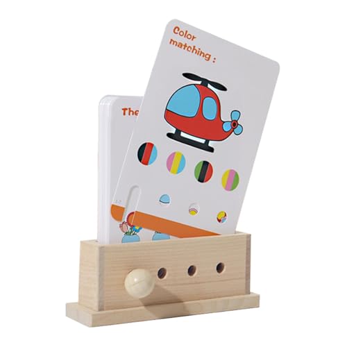 Puzzle in verschiedenen Farben und Formen, passendes Kartenspiel – lustiges Lernspiel – Lernkarten für Feinmotorik Vorschulspiel, Lernspiel von Generic