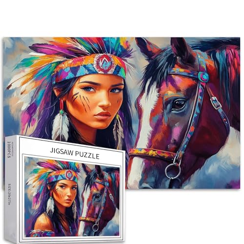 Puzzle mit 1000 Teilen für Erwachsene, bunte DIY-Puzzles für Zuhause, Dekoration, Geschenke, Familienpuzzle, perfekt für Spielabende, 68 x 50 cm Puzzle mit 1000 Teilen für Erwachsene, bunte DIY-Puzzles für Zuhause, Dekoration, Geschenke, Familienpuzzle, perfekt für Spielabende, 68 x 50 cm von Generic