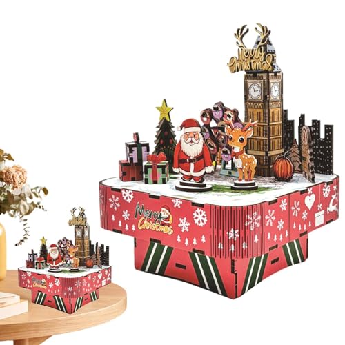 Puzzle mit Spieluhr, Puzzle aus Holz – Puzzles zur Montage von Schlossmodellen aus Holz – Konstruktionsspielzeug, Puzzle, Puzzle, Dekoration des Hauses für Büros, Regale, Puzzle mit Spieluhr, Puzzle aus Holz – Puzzles zur Montage von Schlossmodellen aus Holz – Konstruktionsspielzeug, Puzzle, Puzzle, Dekoration des Hauses für Büros, Regale, von Generic
