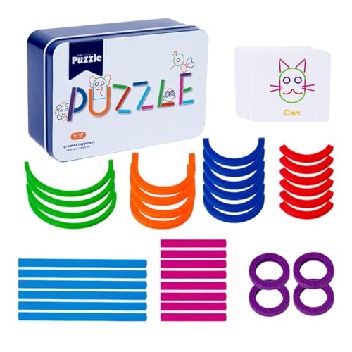 Puzzle mit Sticks und Ringen - Holzpuzzle Interaktives Puzzle für Kinder und Erwachsene | Mitessendes tragbares Spiel, Entwicklung kognitiver Fähigkeiten, lustiges Puzzle, Lernspielzeug Puzzle mit Sticks und Ringen - Holzpuzzle Interaktives Puzzle für Kinder und Erwachsene | Mitessendes tragbares Spiel, Entwicklung kognitiver Fähigkeiten, lustiges Puzzle, Lernspielzeug von Generic