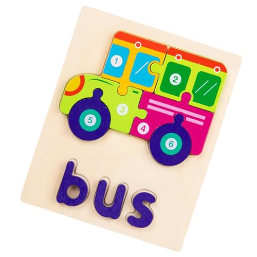 Puzzles aus Holz für Kleinkinder, Holzpuzzles für Kinder, Puzzleblöcke, Spielzeug – Lernspielzeug für Kleinkinder, Farbformen, Lernpuzzle der Wörter für G Puzzles aus Holz für Kleinkinder, Holzpuzzles für Kinder, Puzzleblöcke, Spielzeug – Lernspielzeug für Kleinkinder, Farbformen, Lernpuzzle der Wörter für G von Generic