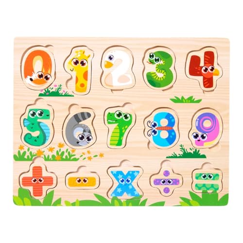 Puzzles aus Holz für Kleinkinder, Tierpuzzles für Tiere, Cartoon-Design – Vorschulpuzzle, Puzzles und Lernpuzzles für Jungen, Mädchen Puzzles aus Holz für Kleinkinder, Tierpuzzles für Tiere, Cartoon-Design – Vorschulpuzzle, Puzzles und Lernpuzzles für Jungen, Mädchen von Generic