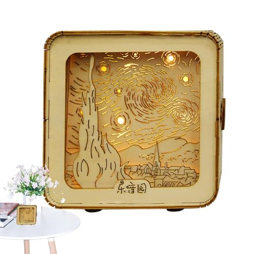 Puzzles für Erwachsene, Holzmodelle, kleines Puzzle-Nachtlicht, Lern- und Lernspielzeug, handgefertigte Schlafzimmertischlampe, schönes Bauset Puzzles für Erwachsene, Holzmodelle, kleines Puzzle-Nachtlicht, Lern- und Lernspielzeug, handgefertigte Schlafzimmertischlampe, schönes Bauset von Generic