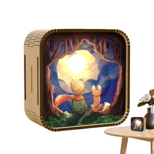 Puzzles für Erwachsene, Puzzle-Nachtlicht – Puzzle-Set aus Acrylholz, niedliche kreative Modellbausätze mit Nachtlicht, Heimdekoration für den Monat von Generic