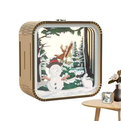 Puzzles für Erwachsene, Puzzle-Nachtlicht – Puzzle-Set aus Acrylholz, niedliche kreative Modellbausätze mit Nachtlicht, Heimdekoration für den Monat von Generic