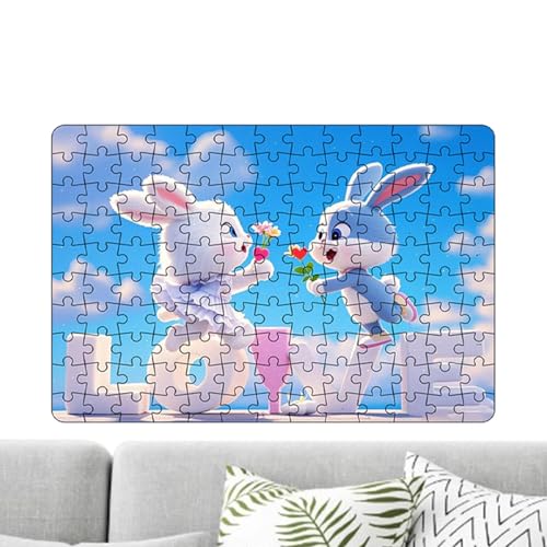 Puzzles zum Valentinstag, Puzzle, Lernpuzzle von Hase, Holzpuzzle zum Valentinstag, Familienspiel, Aktivität für Erwachsene und mehr als 12 Jahre von Generic