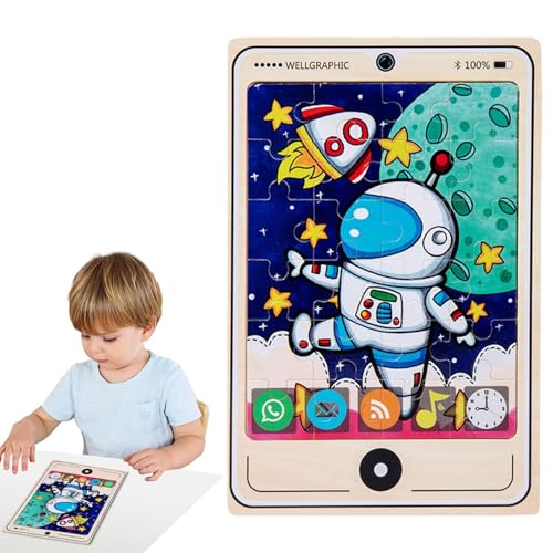 Puzzlespiel für kleine Kinder, lustiges Holzpuzzle für den Tisch, Handy-Design, Zeichentrickspielzeug, frühkindliche Bildung Puzzlespiel für kleine Kinder, lustiges Holzpuzzle für den Tisch, Handy-Design, Zeichentrickspielzeug, frühkindliche Bildung von Generic
