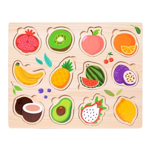 Puzzlespielzeug aus Holz, Lernpuzzle – Puzzles für Cartoons – Puzzle-Spielzeug für Jungen und Mädchen Puzzlespielzeug aus Holz, Lernpuzzle – Puzzles für Cartoons – Puzzle-Spielzeug für Jungen und Mädchen von Generic