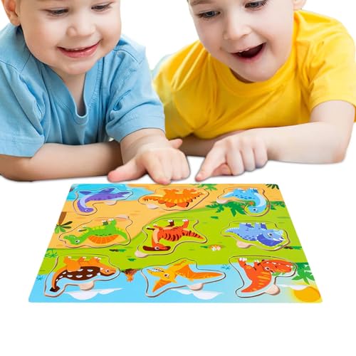Puzzlespielzeug aus Holz, pädagogisches Puzzle, Cartoon-Design – Lernpuzzle, Stielspielzeug, Puzzles für ein fesselndes Spielerlebnis von Generic