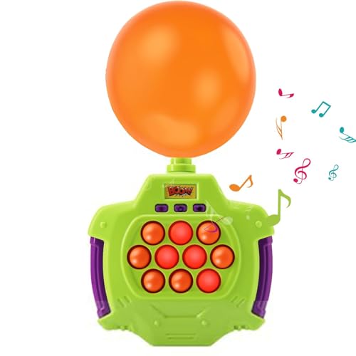 Quick Push Bubble Game Pop Elektronisches Spiel | Pop Fidget Push Spiel Mit 50 Luftballons | Boom of Balloons Pop Spiele,Handheld Bubble Puzzle Spielmaschine Für Kinder, Interaktives Familienspiel von Generic
