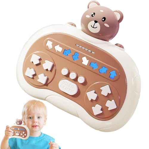 Quick-Push-Bubble-Spielkonsole, geistiges Lernspiel mit Lichtern und Geräuschen, sensorisches Spielzeug für Kinder und Erwachsene, tragbares Blasen-Set, schnelles Pressen, Stressabbau-Spielzeug von Generic