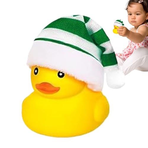 Quietschende Weihnachtsente – Gummienten Auto-Armaturenbrett-Dekorationen | 2,2-Zoll-Badewannen-Badespielzeug aus Gummi, schwimmend, für Partys Quietschende Weihnachtsente – Gummienten Auto-Armaturenbrett-Dekorationen | 2,2-Zoll-Badewannen-Badespielzeug aus Gummi, schwimmend, für Partys von Generic