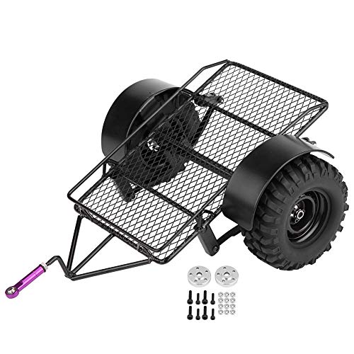 RC -Anhänger, RC -Modellfahrzeug -Zubehör -Metallanhänger mit Zwei 90 -mm -Reifen für HSP Redcat Axial SCX10 D90 HPI RC -Autos RC -Anhänger, RC -Modellfahrzeug -Zubehör -Metallanhänger mit Zwei 90 -mm -Reifen für HSP Redcat Axial SCX10 D90 HPI RC -Autos von Generic
