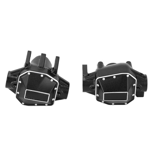 RC Auto-Achsengehäuse, Präzise Größe aus Aluminiumlegierung, Verschleißfest, RC Vorder- und Hinterachse Gehäuse für Ersatz (BLACK) von Generic