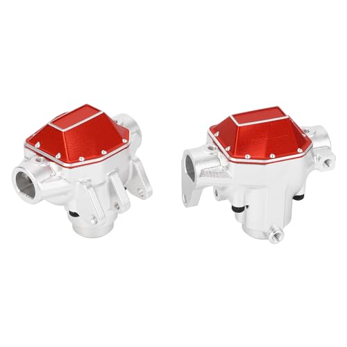 RC Auto-Achsengehäuse, Präzise Größe aus Aluminiumlegierung, Verschleißfest, RC Vorder- und Hinterachse Gehäuse für Ersatz (SILVER) von Generic