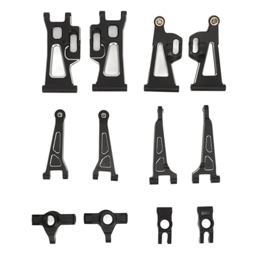 RC -Auto -Aufhängungarm, RC Autozubehör Hinterachhalter Leichtes Aluminiumlegierung 1/14 Auto zu Entfernen (Black) von Generic