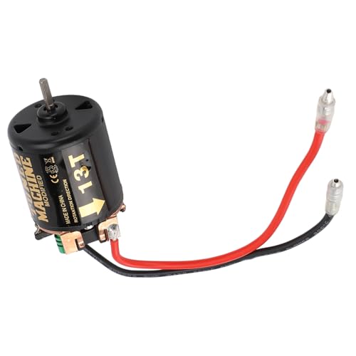 RC -Auto Gebürsteter Motor, Weit Verbreiteter Aufprallprobe Edelstahlschale RC -Automotor für Axial SCX10 (13T) von Generic