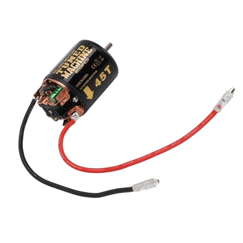 RC -Auto Gebürsteter Motor, Weit Verbreiteter Aufprallprobe Edelstahlschale RC -Automotor für Axial SCX10 (45T) von Generic