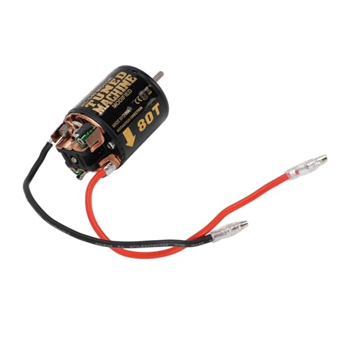 RC -Auto Gebürsteter Motor, Weit Verbreiteter Aufprallprobe Edelstahlschale RC -Automotor für Axial SCX10 (80T) von Generic