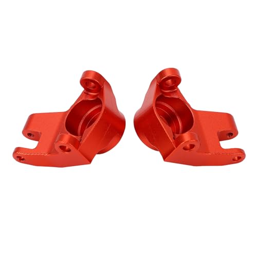 RC Auto Lenkradbecher, verschleißfest Einfach zu installieren Ersatzteile Zuverlässiges Metall RC Auto Lenkradbecher Langlebiger Ersatz Aluminiumlegierung Für RC Autos (rot) von Generic