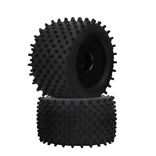 RC -Auto Reifen, RC -Fahrzeug Reifen Fernbedienung Autolreifen 155 -mm -Gummi -Rad mit Nylon Hub Plastikfelgen für 1/8 RC -LKW -Rennen von Generic