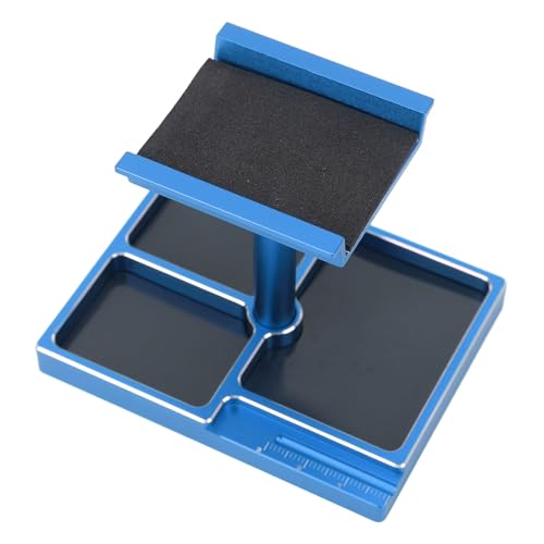RC Car Reparatur Workstation, Magnetschraubenschalen RC -Autostand für 1/18 -Autos (Blue) von Generic