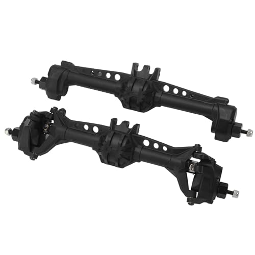 RC Crawler Vorder- und Hinterachse, Einfach zu Installierende RC-Car-Vorder- und Hinterachsen, Leicht für Upgrades (Black) von Generic