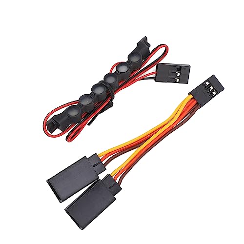 RC Dach Licht, 6 LED Auto Front Lampe Bar Scheinwerfer für 1/18 Fernbedienung Auto (Goldlicht) von Generic