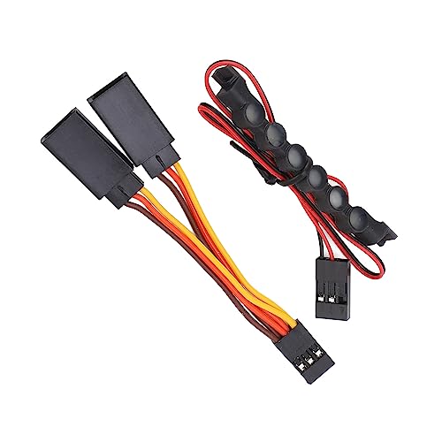 RC Dach Licht, 6 LED Auto Front Lampe Bar Scheinwerfer für 1/18 Fernbedienung Auto (Warmes Licht) von Generic
