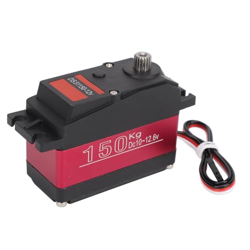 RC Digital Servo, 150 Kg DS51150 Digital Servo IP66 Wasserdicht Vollmetallgetriebe RC Servo mit 18T Aluminiumlegierung Servoarm für 1/5 RC Autos von Generic