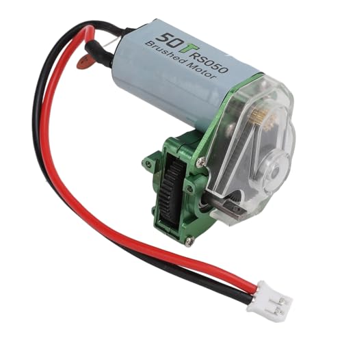 RC -Getriebe, Metalltransparente Getriebesgetriebekoffer mit 050 50 -t -Motor für Axiale SCX24 1/24 RC -Auto -Upgrade -Teile (Green) von Generic