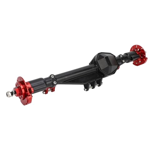 RC Hinterachse-Set, Zubehör-Upgrade-Teile, Metall-Hinterachse-Set für 1/10 ferngesteuertes Auto (rot) von Generic