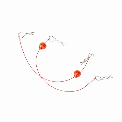 RC -Körperklammern, RC -Autoklammern für Körper Autosklammern mit Schraubenrückhalte Anti verlorener Körperschalendraht Clip Pin Körperschalenseildraht für 1/10 Auto (Rot) von Generic