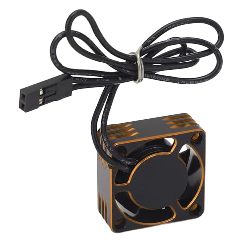 RC-Kühl Ventilatoren, 25mm 19000 U/min ESC-Motor-Kühl Lüfter Kühlkörper 19000 U/min Bürstenloser Motor-Ersatzteile für AXIAL RC-Auto (Gold) von Generic
