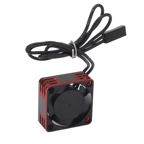 RC-Kühl Ventilatoren, 25mm 19000 U/min ESC-Motor-Kühl Lüfter Kühlkörper 19000 U/min Bürstenloser Motor-Ersatzteile für AXIAL RC-Auto (Rot) von Generic