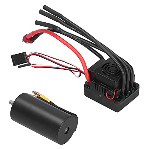 RC -Motor und ESC, 3670 2650 KV Bürstenloser Motor und 120A ESC mit T -Stecker -Set -Austausch für 1/8 RC -Auto RC -Motor und ESC, 3670 2650 KV Bürstenloser Motor und 120A ESC mit T -Stecker -Set -Austausch für 1/8 RC -Auto von Generic
