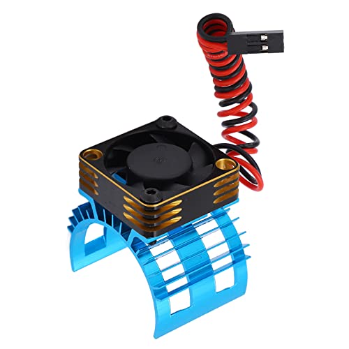 RC -Motorkühlventilator, Motorkühlsystemkühlungslüfter für 540 550 560 Motoren mit Aluminiumlegierung 12000 U/min für 1/12 1/10 RC -Autos (Blue) von Generic