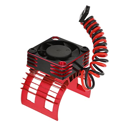 RC -Motorkühlventilator, Motorkühlsystemkühlungslüfter für 540 550 560 Motoren mit Aluminiumlegierung 12000 U/min für 1/12 1/10 RC -Autos (Rot) von Generic