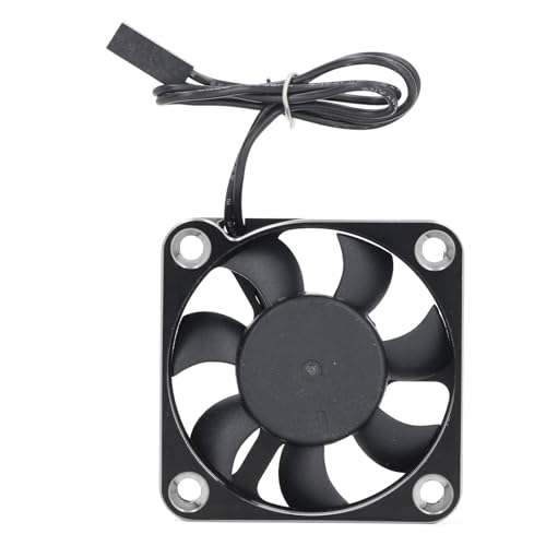 RC-Motorlüfter, 50-mm-Hochgeschwindigkeits-Motorlüfter für RC-Modelle, ESC 15000 U/min, Effizienter Wärmeableitungslüfter für RC-Cars (Silver) von Generic