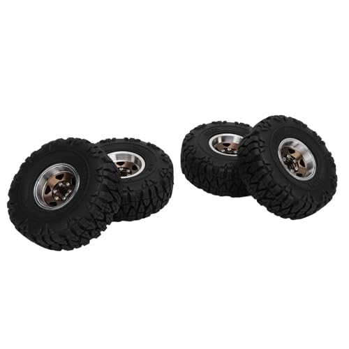 RC-Radreifen, Feststellreifen, 4-teiliges Professionelles Ferngesteuertes Auto-Radreifen-Set, 1/24 RC-Car (Kupfer) von Generic