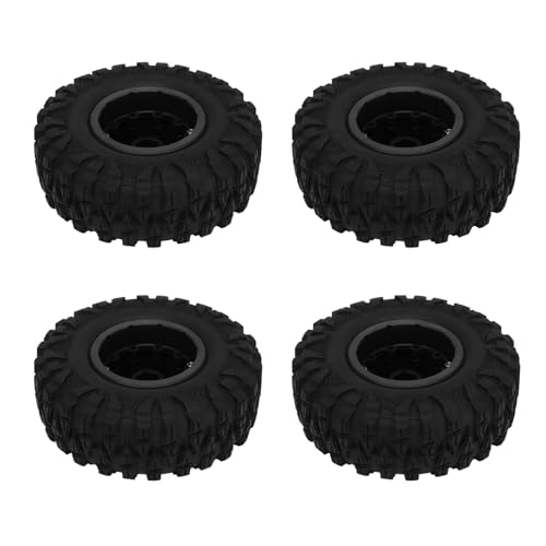 RC-Raupen, Gummi und Nylon 2,2 Zoll 2,2 Zoll RC-Raupen 4 Stück für RC Autoreparatur (BLACK) von Generic