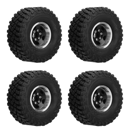 RC-Reifen, RC Autoreifen mit ausgezeichnetem Griffschloss Design für 1/18 RC-Autos (BLACK) von Generic