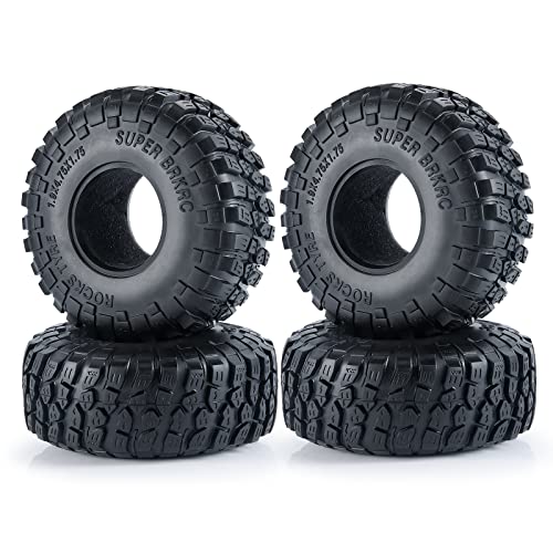 RC Reifen 1,9 Inch 4pcs RC Crawler Reifen Set für 1/10 RC Rock Crawler TRX4 TRX-6 Axial SCX10 90046 RC Reifen 1,9 Inch 4pcs RC Crawler Reifen Set für 1/10 RC Rock Crawler TRX4 TRX-6 Axial SCX10 90046 von Generic